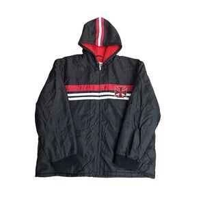 West Coast Choppers Jesse James Men's Full Zip Hood Sherpa Lined Jacket Size XL